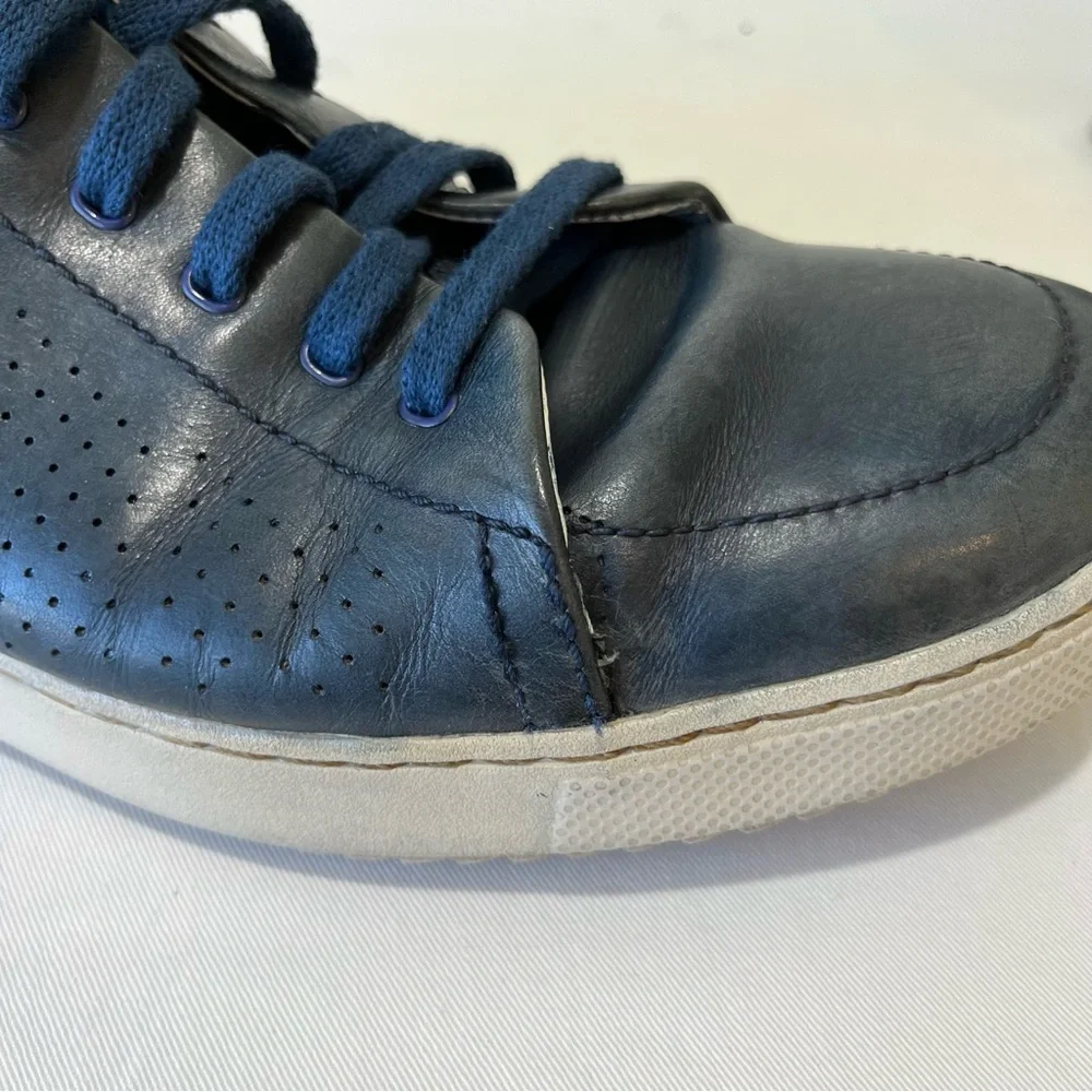 Clarks Men's Niven Life Oxford Navy Blue Leather Sneakers 12 - Picture 15 of 15